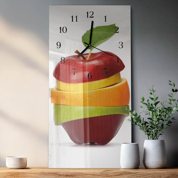 Horloge murale verticale Fruit