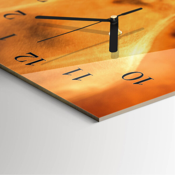 Horloge murale verticale Grains de caféine