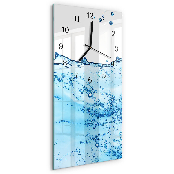 Horloge murale verticale Eau