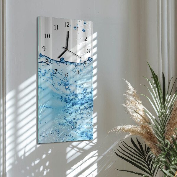 Horloge murale verticale Eau