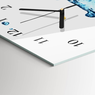 Horloge murale verticale Eau