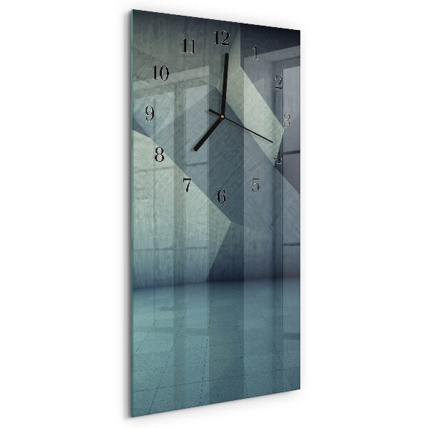 Horloge murale verticale Plaque