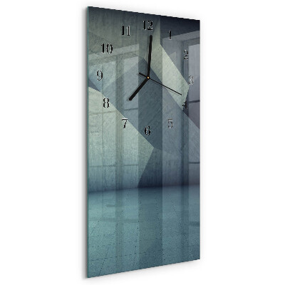 Horloge murale verticale Plaque