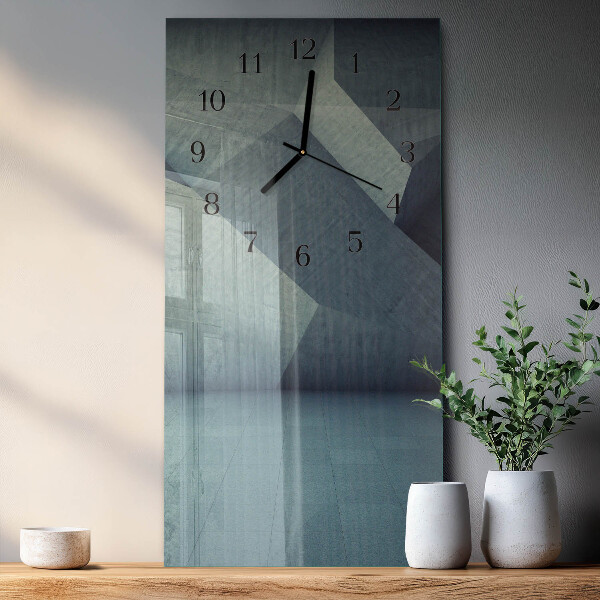 Horloge murale verticale Plaque