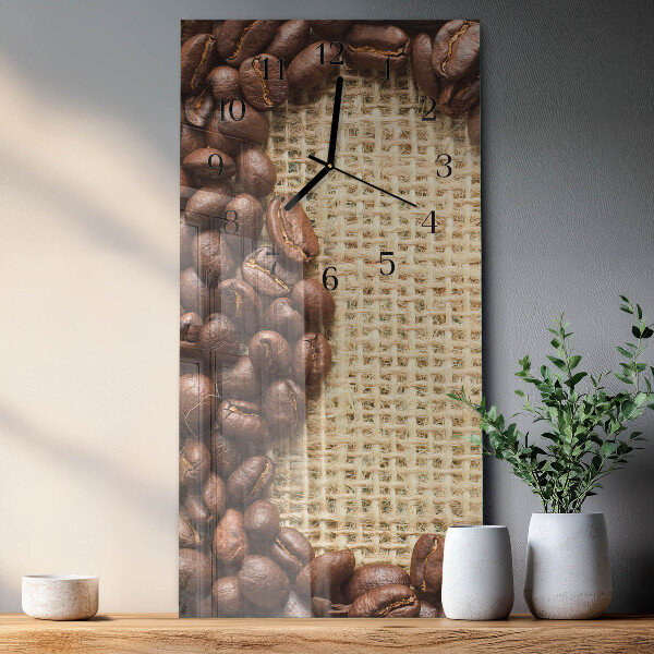 Horloge murale verticale pouf
