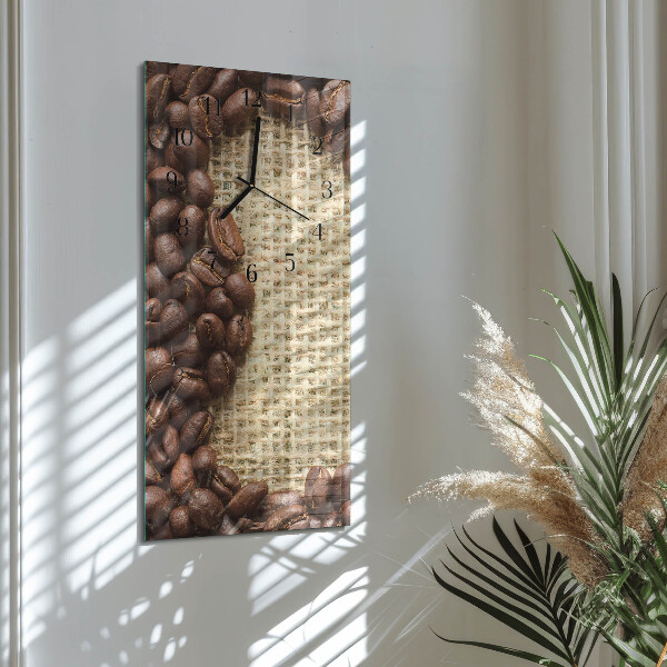 Horloge murale verticale pouf