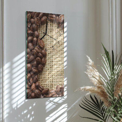Horloge murale verticale pouf