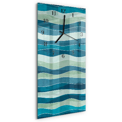 Horloge murale verticale Flots