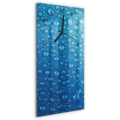 Horloge murale verticale Goutte d'eau