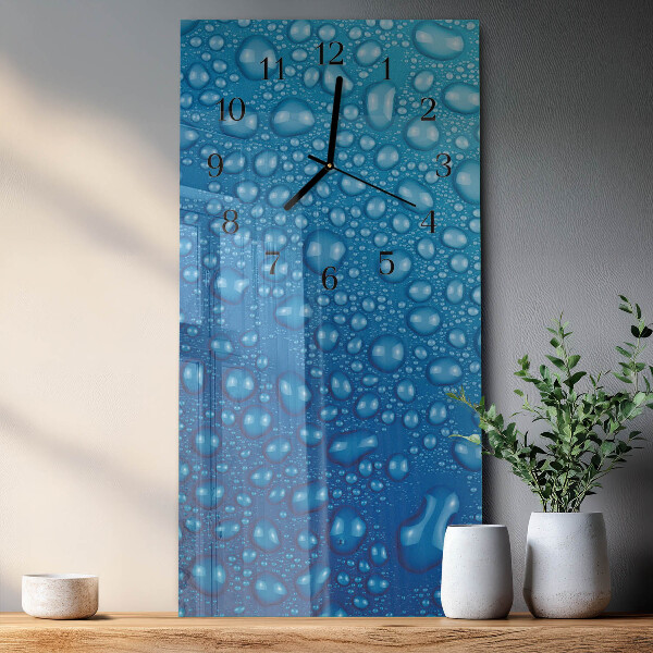 Horloge murale verticale Goutte d'eau