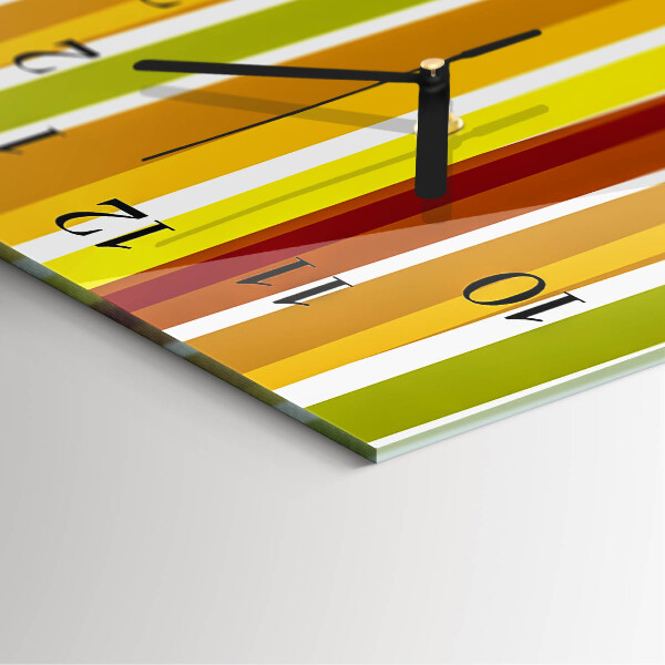 Horloge murale verticale Rayures