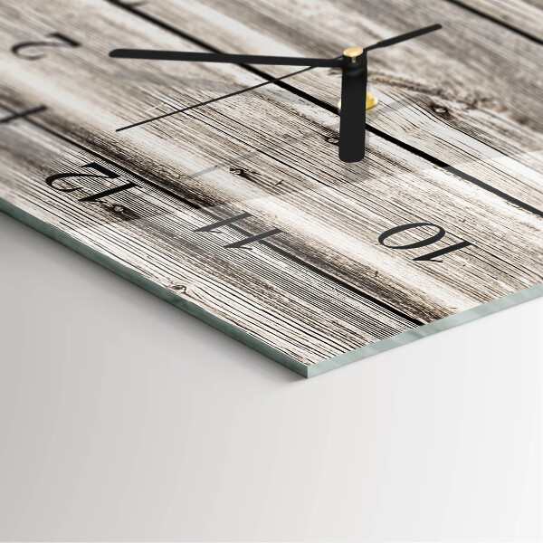 Horloge murale verticale Lattes de bois