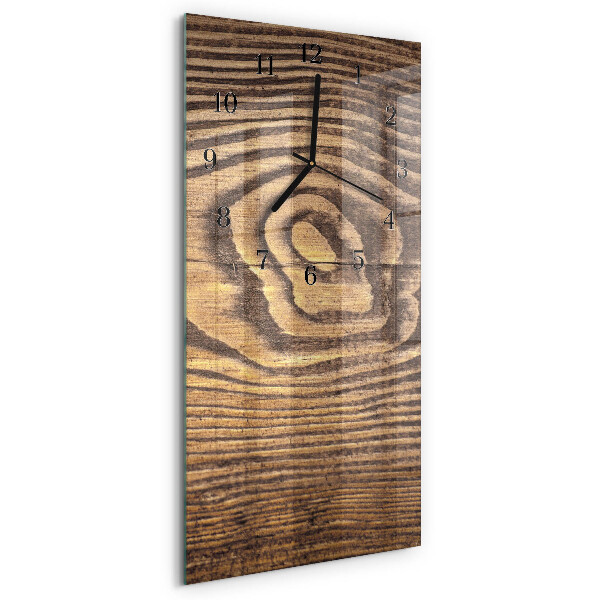 Horloge murale verticale Bois