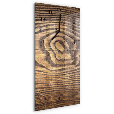 Horloge murale verticale Bois