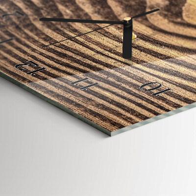 Horloge murale verticale Bois