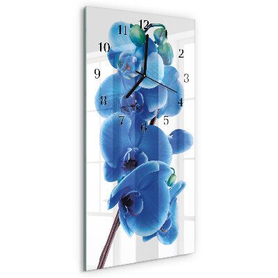 Horloge murale verticale Orchidée