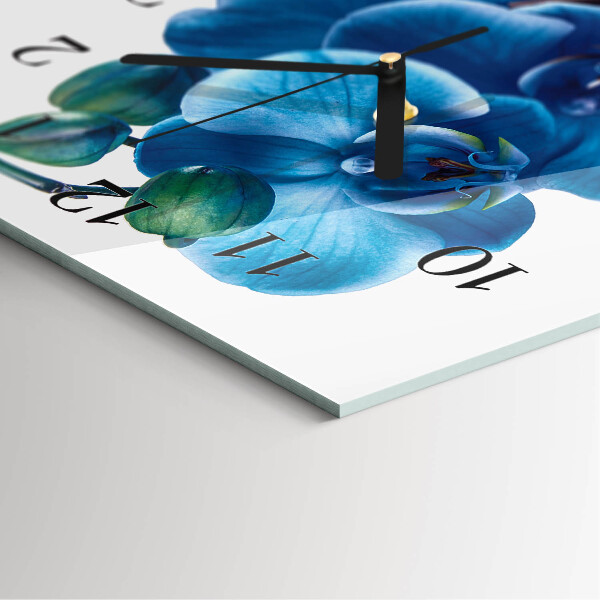 Horloge murale verticale Orchidée