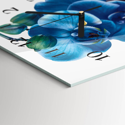 Horloge murale verticale Orchidée
