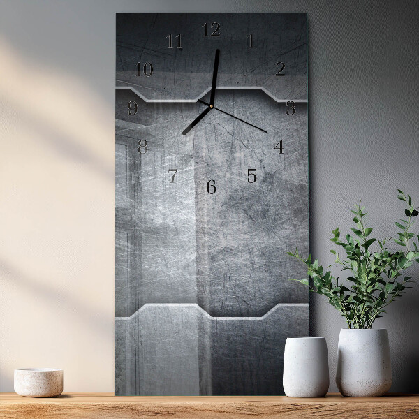 Horloge murale verticale Métal