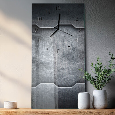 Horloge murale verticale Métal