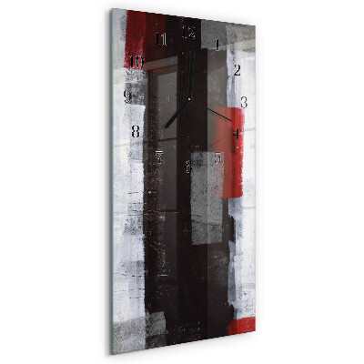 Horloge murale verticale Abstraction