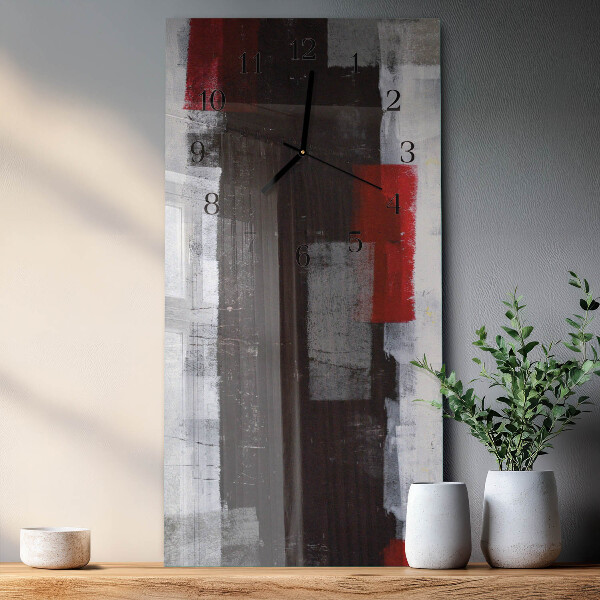 Horloge murale verticale Abstraction