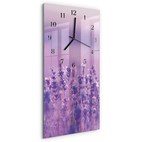 Horloge murale verticale Lavande