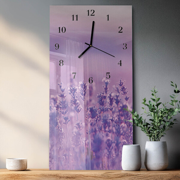 Horloge murale verticale Lavande