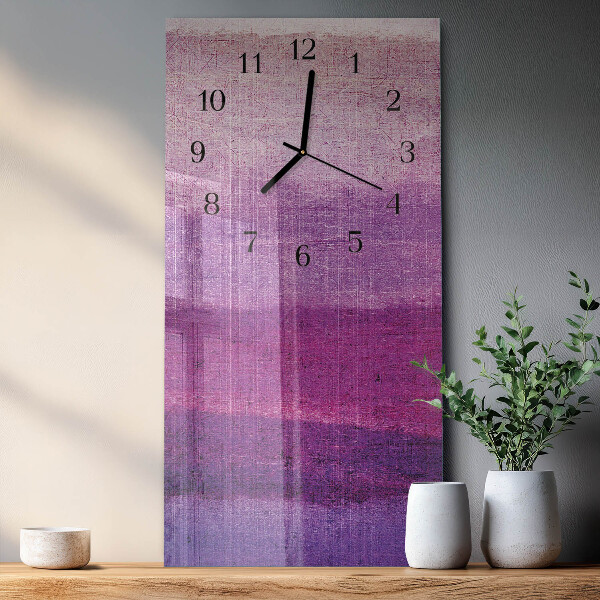 Horloge murale verticale Toile