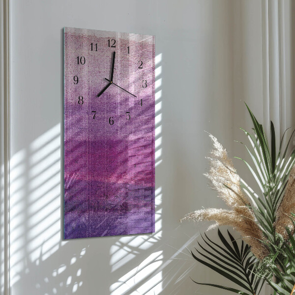 Horloge murale verticale Toile