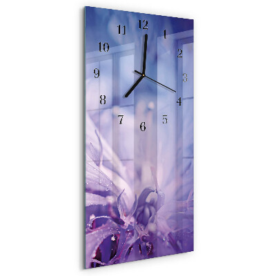 Horloge murale verticale Fleur