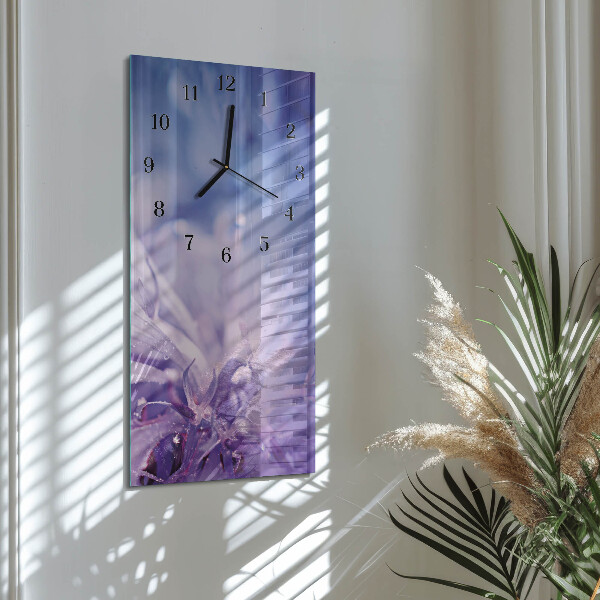 Horloge murale verticale Fleur
