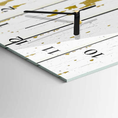 Horloge murale verticale Plancher en bois