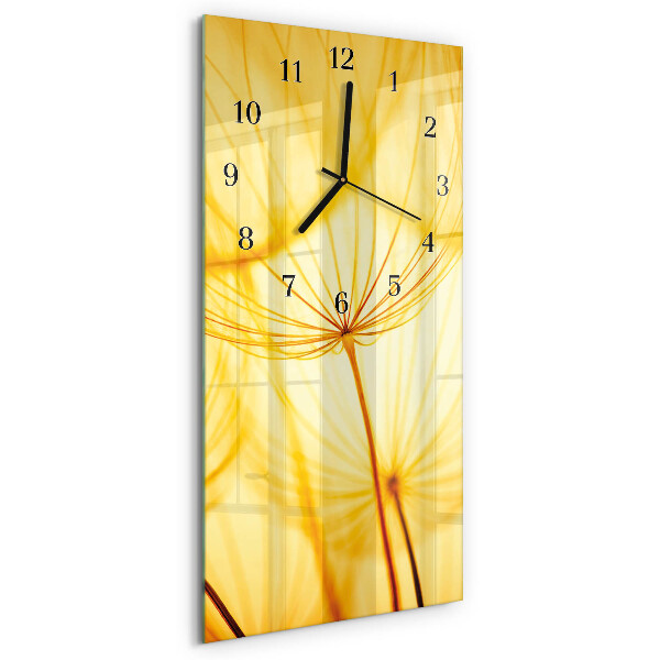 Horloge murale verticale Fleur