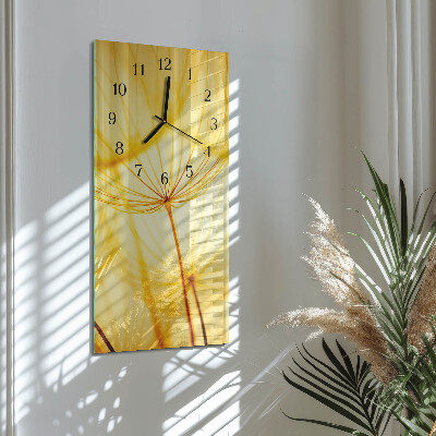 Horloge murale verticale Fleur