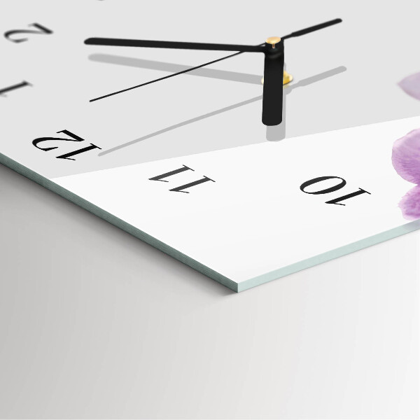 Horloge murale verticale Orchidées
