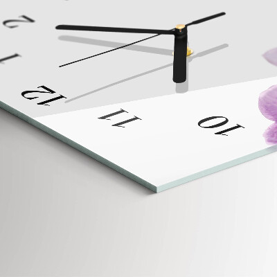 Horloge murale verticale Orchidées