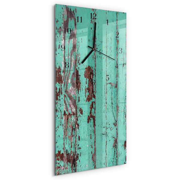 Horloge murale verticale Mur en bois
