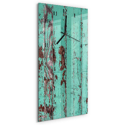 Horloge murale verticale Mur en bois