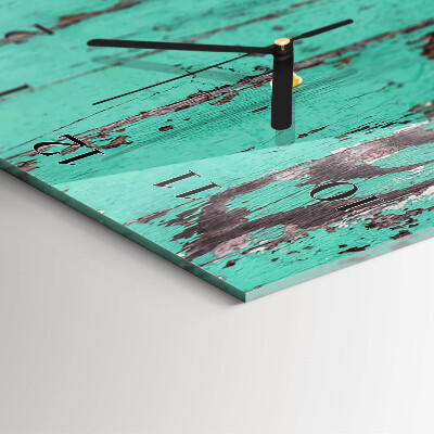 Horloge murale verticale Mur en bois