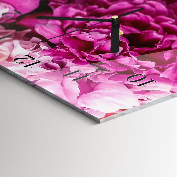 Horloge murale verticale Pivoine