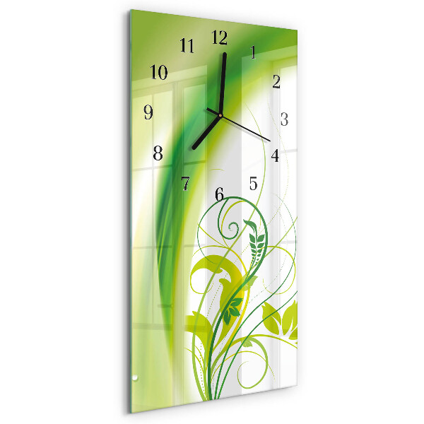Horloge murale verticale Plante modèle