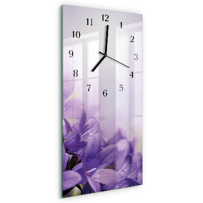 Horloge murale verticale Fleur
