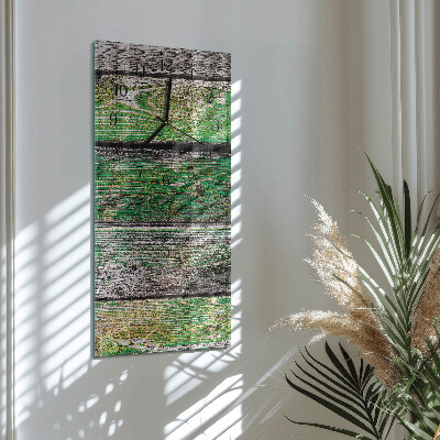 Horloge murale verticale Planches de bois