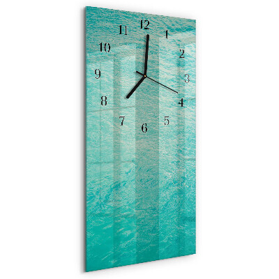 Horloge murale verticale Eau