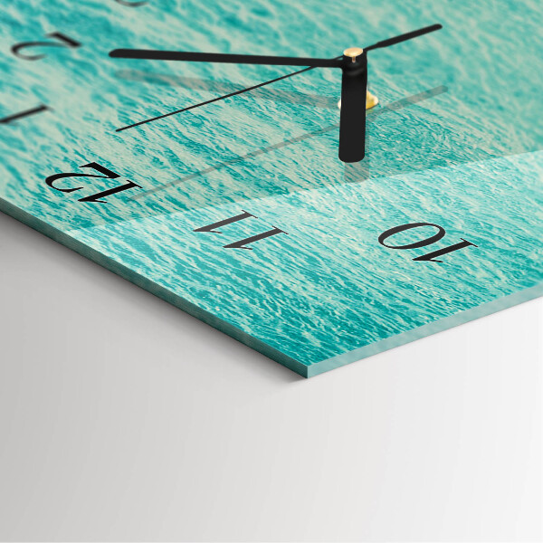 Horloge murale verticale Eau