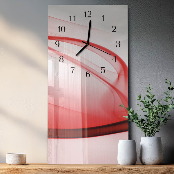 Horloge murale verticale Lignes abstraites