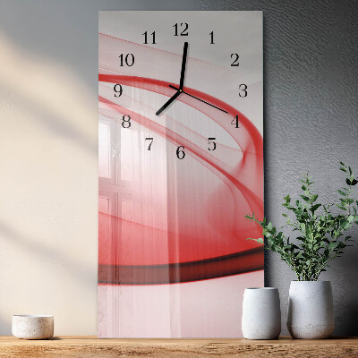 Horloge murale verticale Lignes abstraites