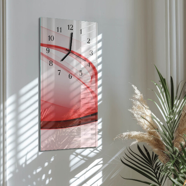 Horloge murale verticale Lignes abstraites