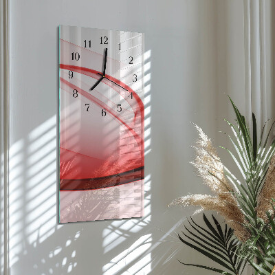 Horloge murale verticale Lignes abstraites
